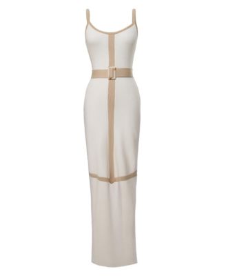 Women's Belted Cami Maxi Dress