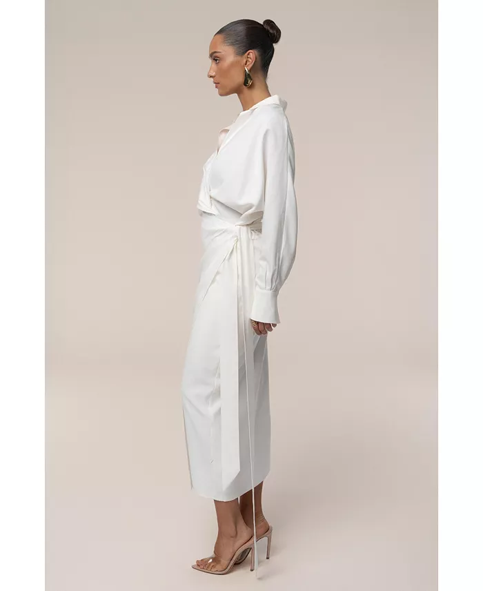 Women's Skyline Wrap Midi Dress - thumbnail 7