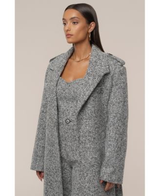 Women's Savannah Belted Tweed Coat