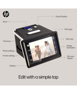 FilmScan Film & Slide Scanner with 5" Touch Screen, Film Scanner Convert Negatives to Digital 22MP JPEG