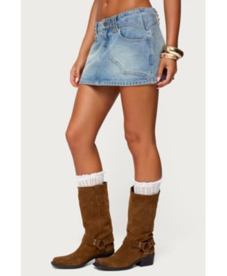 Women's Tory Western Denim Mini Skirt