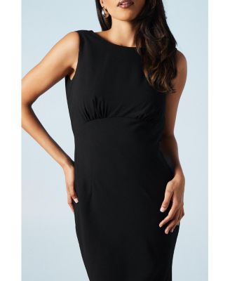 Women's Cowl Back Maxi Bridesmaid Dress