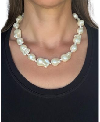 Baroque Shell Pearl Collar Necklace