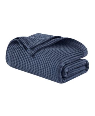 Waffle Weave Cotton Blanket, Full/Queen