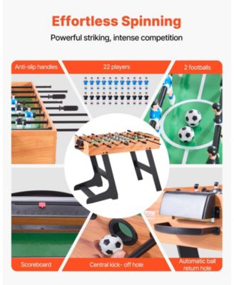 Folding Foosball Soccer Game Table Standard Size for Indoor Home Play