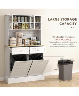 Sturdy Kitchen Storage Cabinet with Adjustable Shelves and Doors for Pantry Use