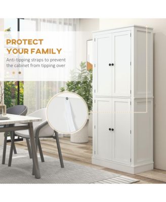 Spacious Kitchen Storage Cabinet with Adjustable Shelves and Durable Design