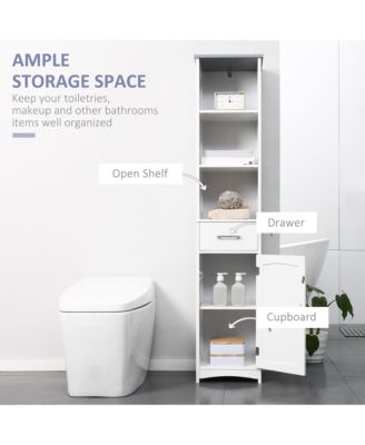 Space Saving Bathroom Storage Cabinet with Strong Design for Towels and Essentials