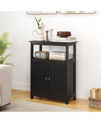 23.5&amp;#x22; MDF &amp; Engineered Wood Moisture-Resistant Surface, Shelves &amp; Compact Design Freestanding Bathroom Floor Cabinet