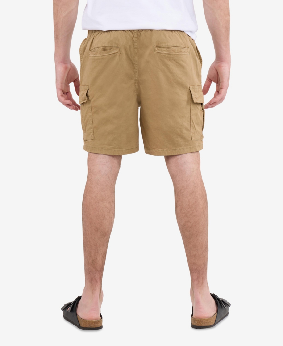Xray Men's 6 Inches Elastic Pull On Waistband Twill Cargo Shorts