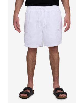 Men's 6 Inches Elastic Pull On Waistband Twill Cargo Shorts