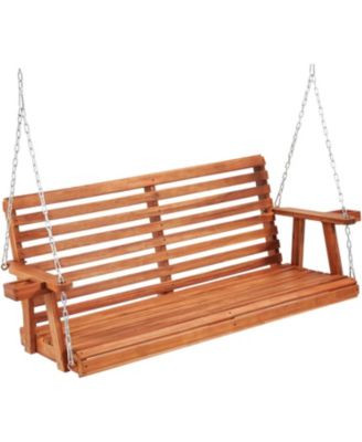 Upgraded 2-3 Person Wooden Porch Swing
