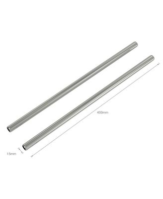 16" Stainless Steel 15mm Rod, Pair
