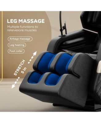 Zero Gravity Massage Chair with Heat, Foot Roller & Air Compression, Full Body Recliner with Bluetooth-Maison Boucle