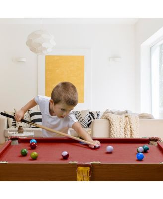 48'' Mini Table Top Pool Table Game Billiard Set Cues Balls Gift Indoor Sports
