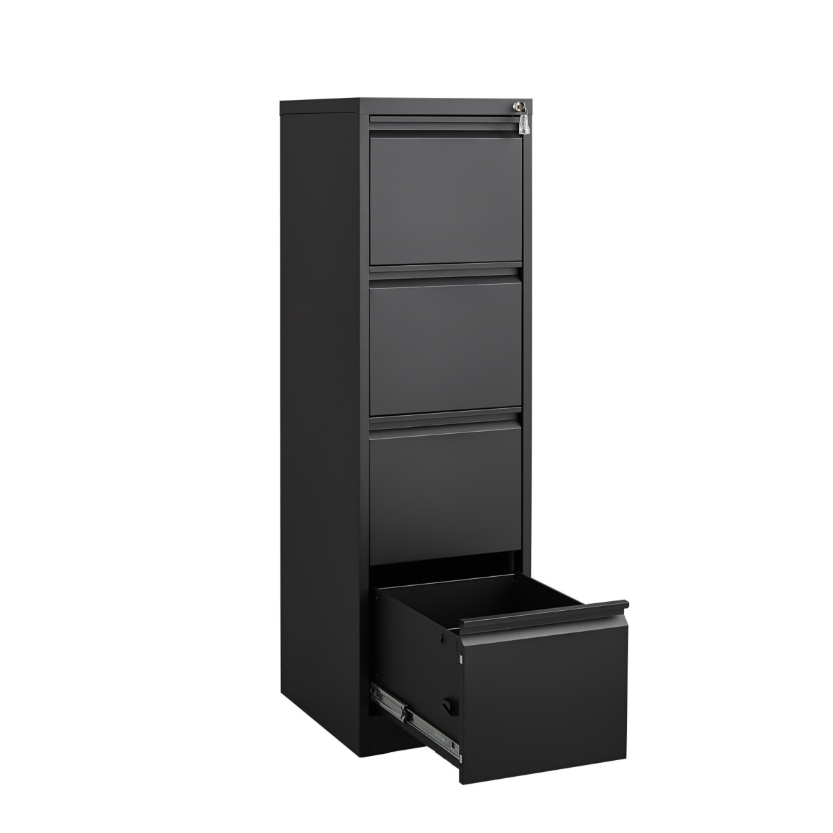 4 Drawer Vertical File Cabinet with Lock,Filing Cabinet, Metal Filing for Home Office Organizer Storage Letter Size/A4/Legal