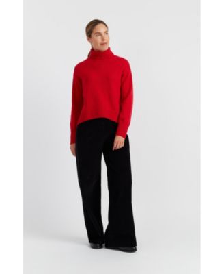 Women's Pure Cashmere Relaxed Rollneck Sweater