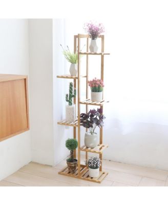 Bamboo Plant Stand Rack Corner Flower Shelf Storage Rack