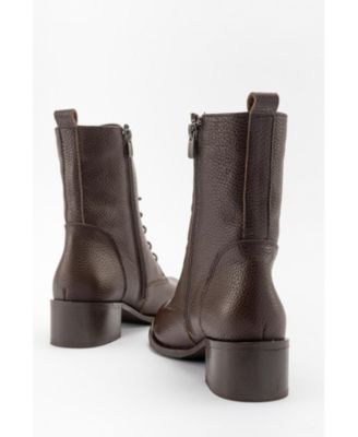 Lana Leather Block Heel Boot (Women)