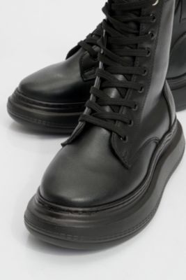 Nicolas Leather Combat Boot (Women)