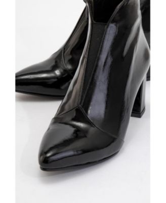 Finda Leather Block Heel Boot (Women)