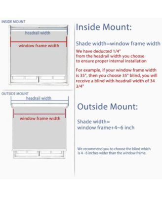 Shadisfy Polyester Pueblo Roman Blind 23x64" Pepper