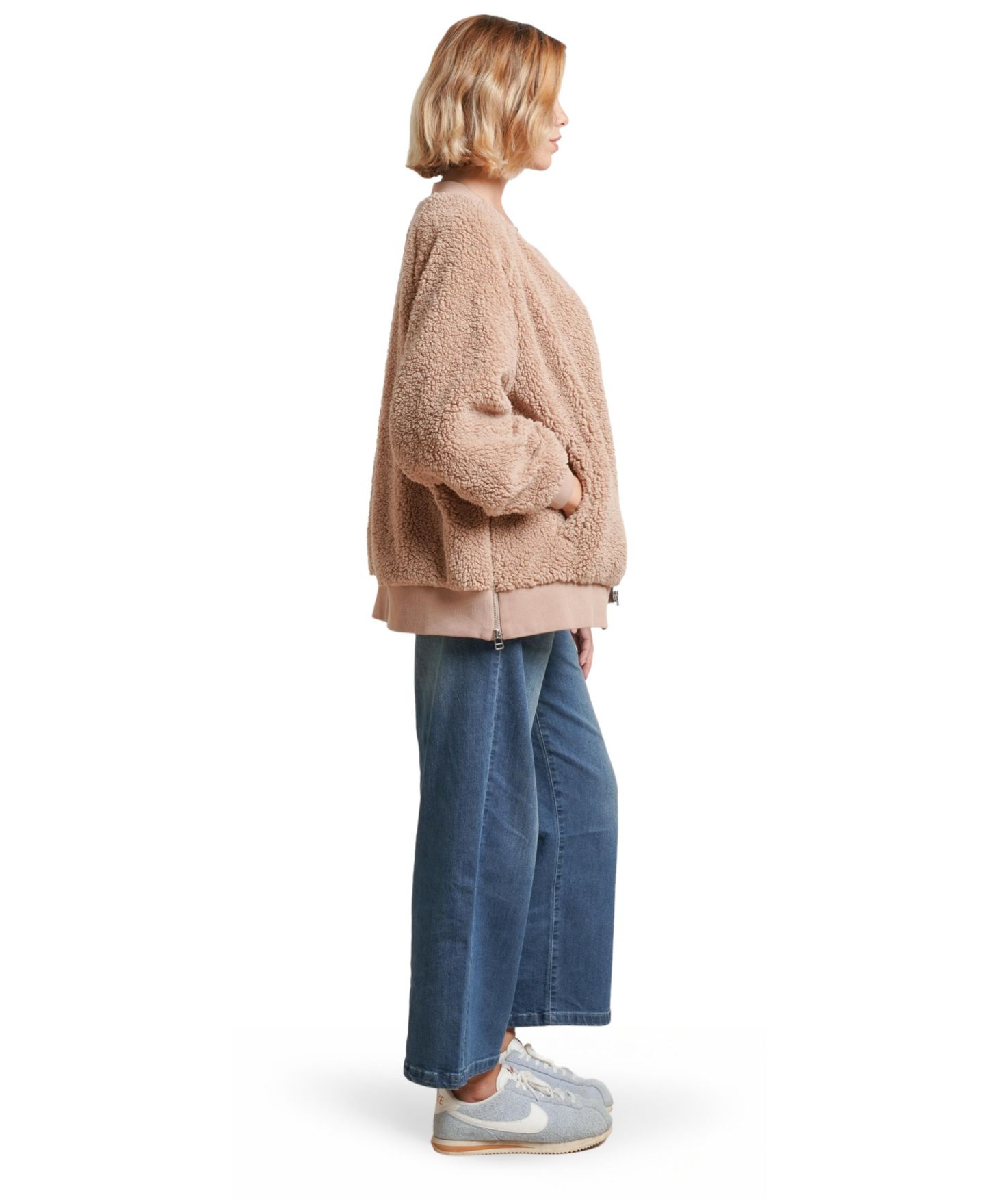 Женская куртка NOM Maternity Maternity NOM Cozy Before & After, цвет: Серо-коричневый — фото 5
