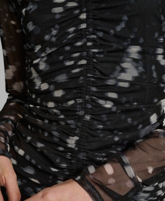 Women's Printed Mock Neck Top