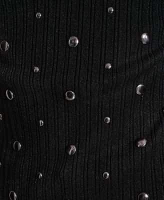 Women's Studded Pull On Sweater