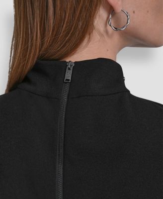 Women's Studded Mock Neck Top