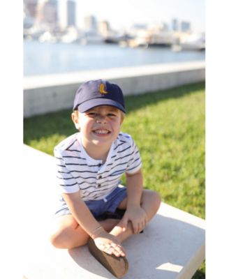 Boys' Cowboy Boot Baseball Hat in Navy