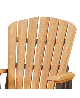 Fan Back Glider Made in the USA- Cedar, Tudor Brown