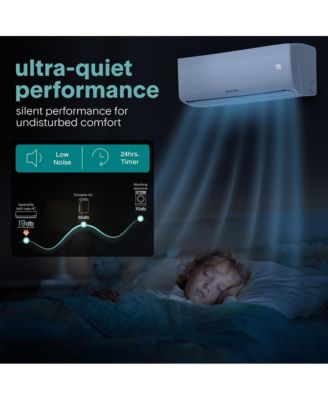 12000 BTU Indoor and Outdoor Mini Split AC Unit Kit – 115V Smart Cooling & Heating Mini Split AC with WiFi, Includes Installation Kit