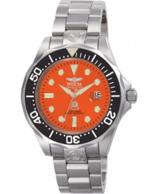 Men's 4186 Pro Diver Automatic 3 Hand Orange Dial Watch