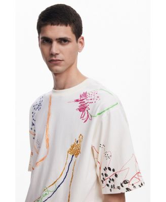 Men's Short-sleeve T-shirt with drawings