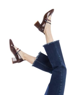 Women's Block Heel Pointy Toe Pumps By XTI