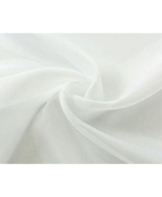 Designer Sheer Voile Rod Pocket Curtains For Small Windows