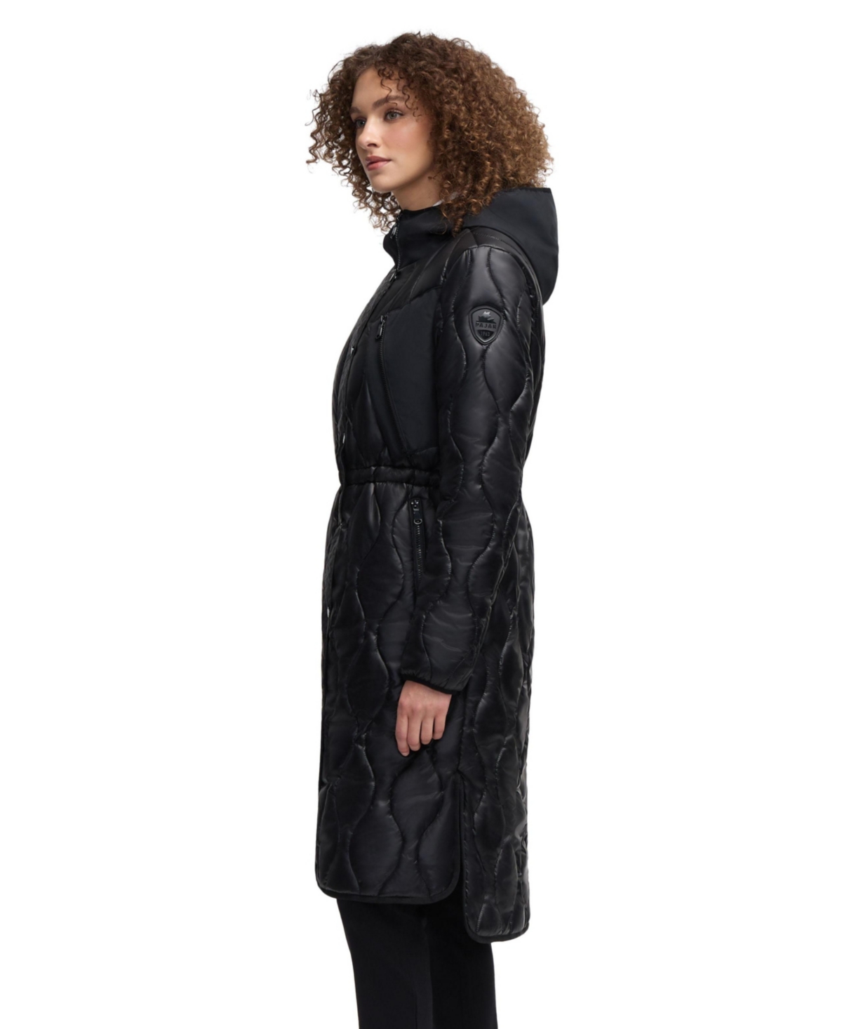 Pajar Sterling Onion Quilted Longline Anorak In Black