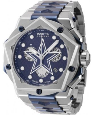 Men's 44493 NFL Dallas Cowboys Quartz Multifunction Navy Blue Dial Watch