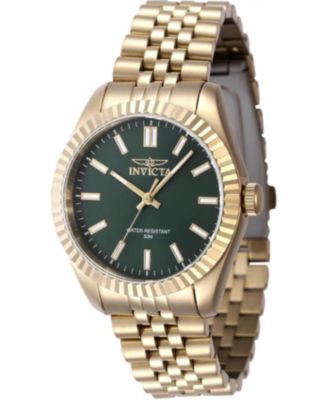 Women's 47505 Specialty Quartz 3 Hand Green Dial Watch