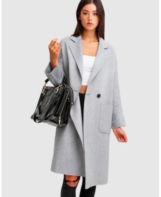 Women's Publisher Double Breasted Wool Blend Coat