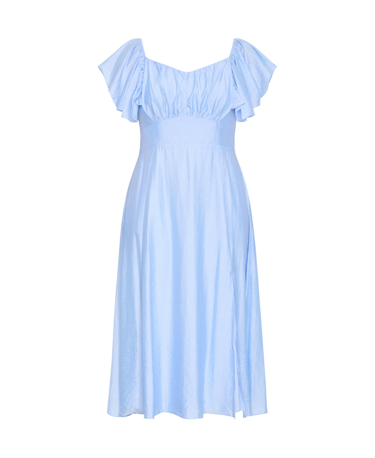 City Chic Plus Alisia Tie-Back Midi Dress