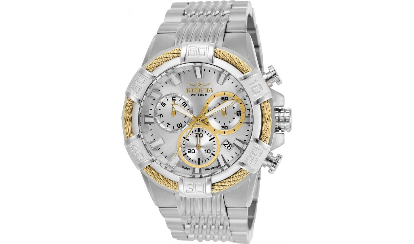 Мужские часы Invicta 25863 Bolt Quartz Chronograph Silver Dial — фото 2