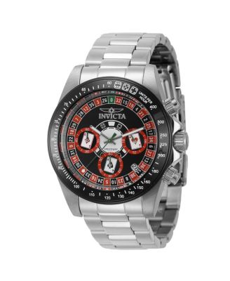 Men's 44643 Speedway Quartz Chronograph Black Dial Watch