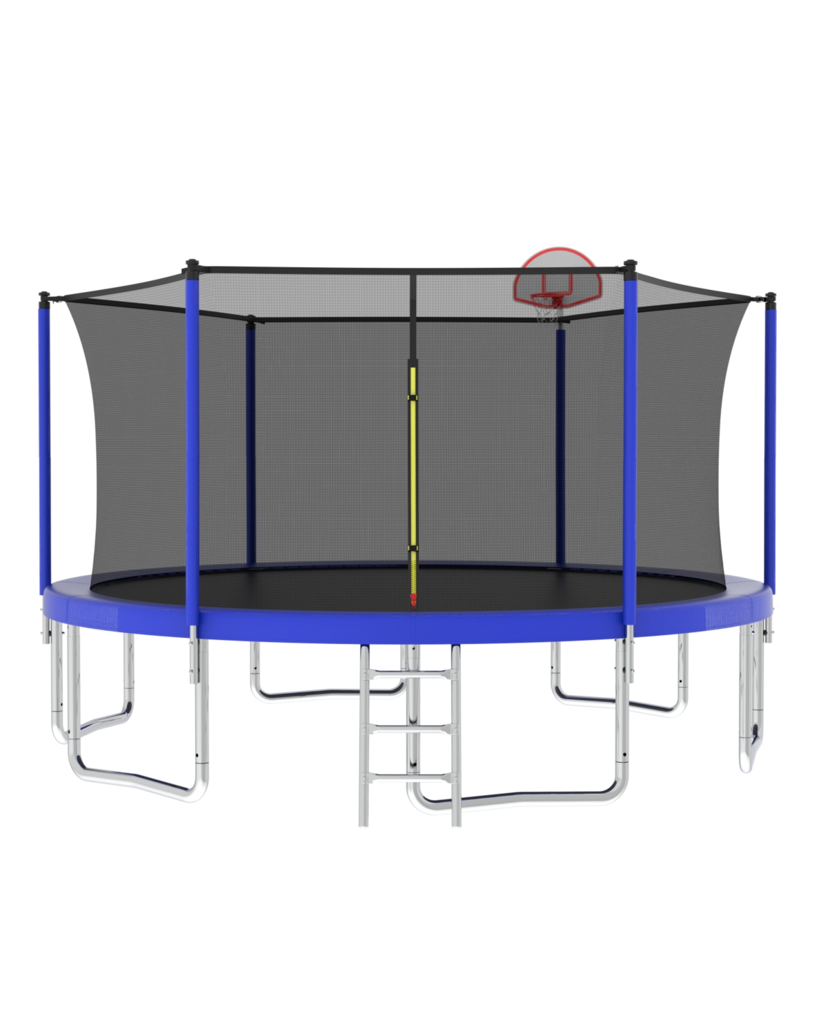 Streamdale 14FT Kids Trampoline with Safety Net, Basketball Backboard, and Ladder