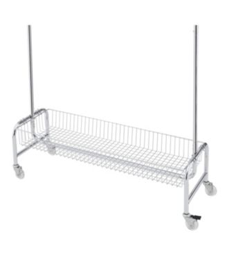Streamdale Rolling Garment Rack with Basket