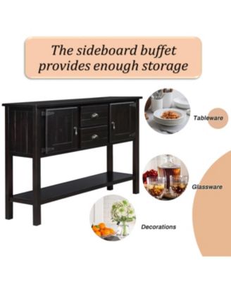 Streamdale 48" Wood Sideboard Console Table - Espresso