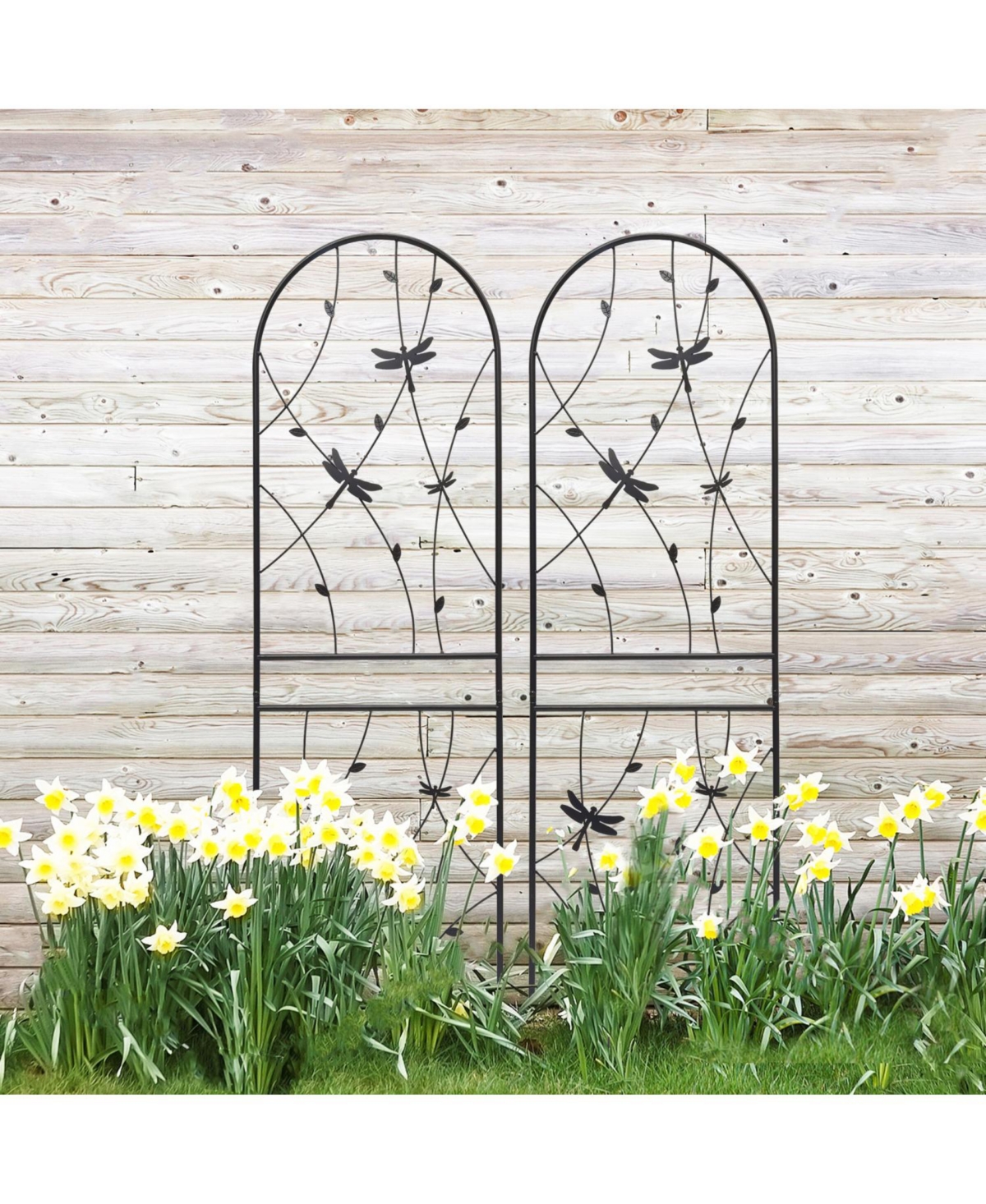 Streamdale Furniture Streamdale 4 Pack 71" Metal Garden Trellis - Climbing Plant Support