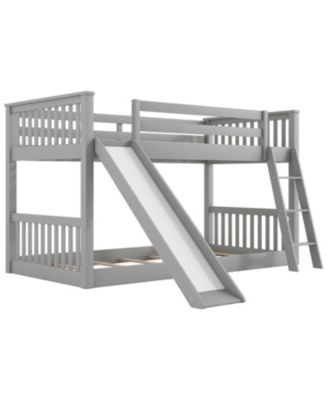 Twin over Twin Bunk Bed with Slide & Ladder