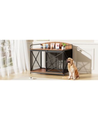 Dog Crate Furniture - Farmhouse End Table